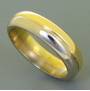 Mens two coloured gold Wedder